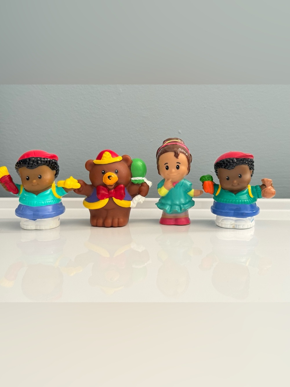 Fisher-Price Little People Lot of 4 - Bear with Balloons Etc